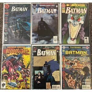 Batman Annual #13, 15, 16, 17, 18, 21 (1989-97 DC) Lot of 6 - 1 KEY ISSUE
